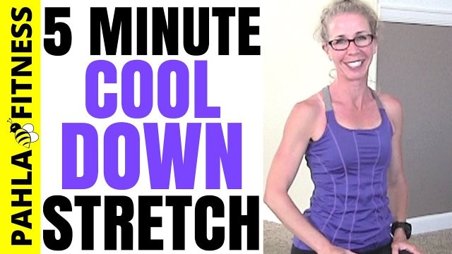 'Post Workout 5 Minute FLOOR STRETCHING Routine | Mat STRETCHES to Cool Down after Workout'