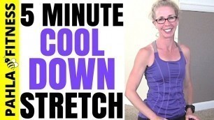 'Post Workout 5 Minute FLOOR STRETCHING Routine | Mat STRETCHES to Cool Down after Workout'