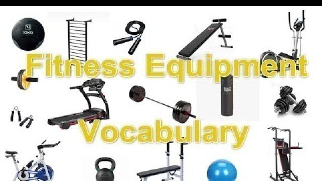 'Fitness Equipment word list | English vocabulary'