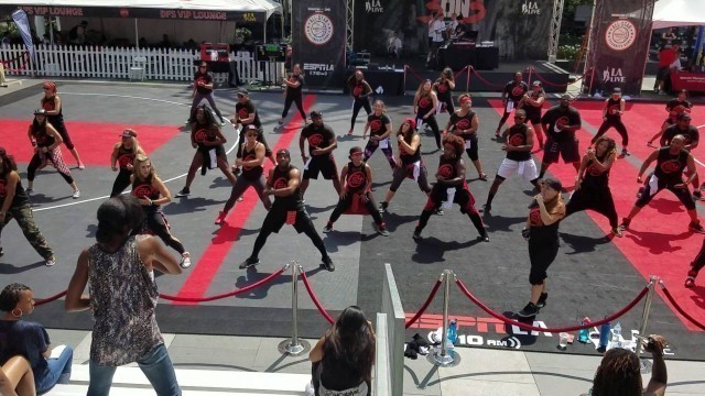 'U-Jam Fitness Demo @ 24 Hour Fitness 3on3 Nike Event at L.A Live'