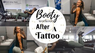 'LEG DAY AFTER A TATTOO | Careful Workout + Contraceptive Implant Update'