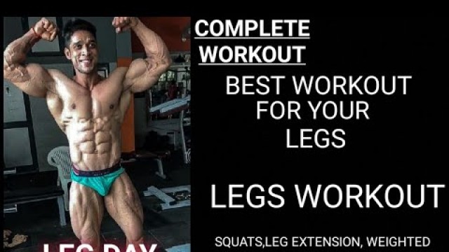 'Complete Legs Workout FOR MASS || FULL LEGS WORKOUT || For Beginners || Rahul Fitness Official'