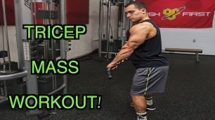'Intense 15 Minute Gym Tricep Workout for Muscle Mass'