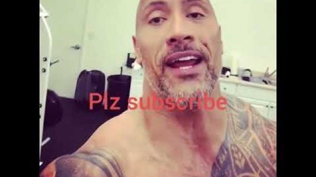 'Dwayne Johnson \"The Rock\" last workout of 2017 with new tattoo'