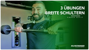'3 Übungen mit der Langhantel für BREITE SCHULTERN | Coach Seyit'