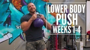 'Train Like a Machine Weeks 1-4 Lower Body Push | Tiger Fitness'