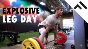 'How to Get More Explosive | Leg Day in the Power Program'