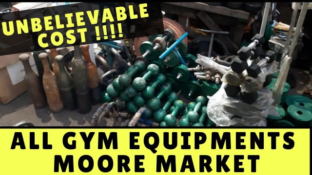 'Gym Equipments at UNBELIEVABLE PRICES | Chennai Central | Moore market gym equipment shop |'