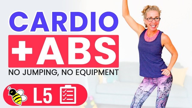 'BRUTAL 50 Minute Low Impact CARDIO + ABS Workout 