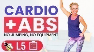 'BRUTAL 50 Minute Low Impact CARDIO + ABS Workout 