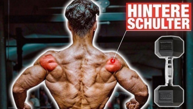 'Die 4 BESTEN Hintere Schulter Kurzhantel Übungen (MUSST DU MACHEN!)  | Workout Zuhause'