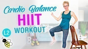 'Cardio Balance HIIT, EMPOWERING 10 minute barefoot home workout | Pahla B Fitness'