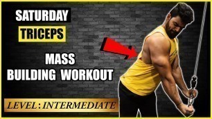 'Complete Tricep Workout For Mass | Nikhil Nautiyal Fitness'