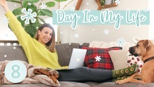 'A Cozy Day In My Life - What I Eat, Fitness, Shopping & More!  | VLOGMAS DAY 8'