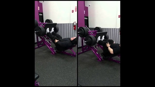 '750pds./800pds. leg press up in Planet Fitness  (Brownsville)'