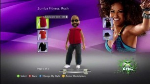 'Zumba Fitness: Rush XBOX 360 Avatar Marketplace Gear'