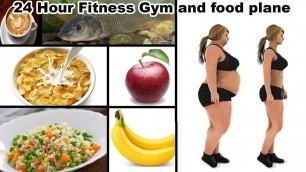 '24 Hour Fitness Gym and food plane'