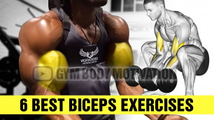 'Dumbbell Only Biceps Workout For Mass - Gym Body Motivation'