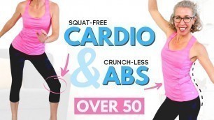 'WEIGHT LOSS Workout for Women over 50 with SQUAT-FREE Cardio + Standing ABS ⚡️ Pahla B Fitness'