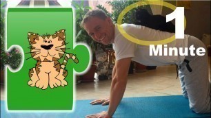 'Yoga mit Kater Benji - Erste gemeinsame Yogaübung - Majariasana - Die Katze - cat'