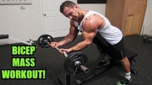 'Intense 15 Minute Gym Bicep Workout for Muscle Mass'