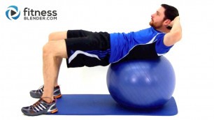 'Challenging Exercise Ball Ab Workout - Physioball Workout for the Core'