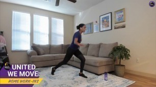 'Home Work In Trainer Aja Leads A Cardio & Leg Workout'