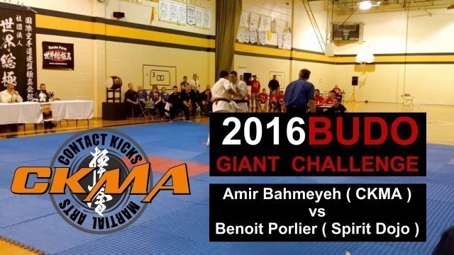 '2016 Budo Giant Challenge - Amir Bahmeyeh ( CKMA ) VS Benoit Porlier ( Spirit Gym )'