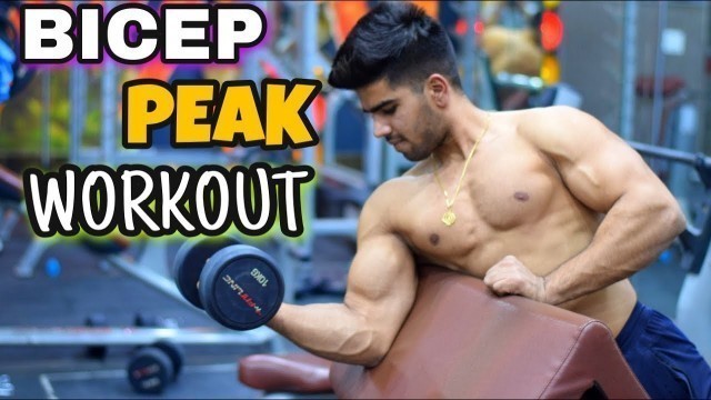 'TOP 3 BICEP PEAK WORKOUT| KILLER BICEP PEAK EXERCISE BY BADRI FITNESS'