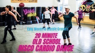 'DISCO WORKOUT: Old School Dance Fitness, 20 Min Silver Sneakers/Senior Cardio Dance Workout #osdf'