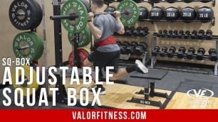 'Valor Fitness SQ-BOX, Adjustable Squat Box'