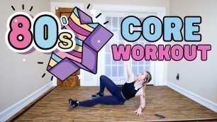 '80s ROCK AT HOME WORKOUT | no equipment exercises for obliques'