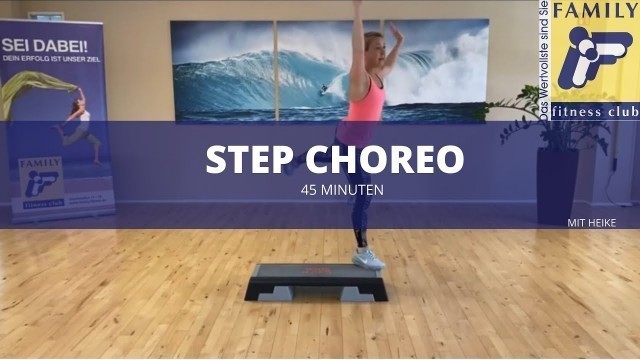 'FAMILY fitness club Leverkusen Step Choreo mit Heike'