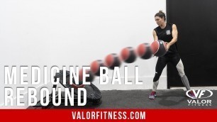 'Valor Fitness RX-T2, Medicine Ball Rebound Trampoline with Med Ball Storage'