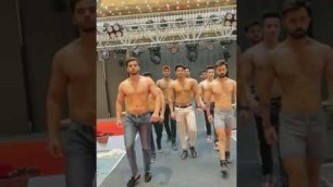 'Fit Indian Male Models prepare for Delhi Fashion Week'