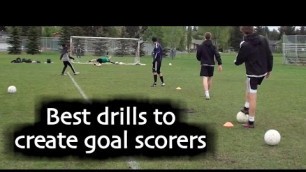 'Soccer drills and training teach how to score more goals in soccer'