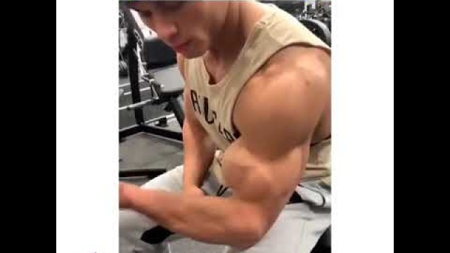 'Best biceps peak - Fitness goals. #fitnessgoals #biceps #gym'