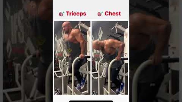 'triceps workout at chest workout in gym workout fitness Marshall workout motivation to gym #shorts'