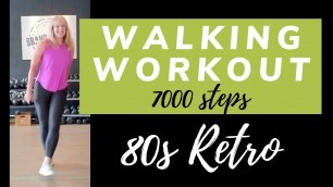 '80s Retro Walk | 7000 Steps in 50 minutes | 80\'s Workout at Home | Fitness over 50'