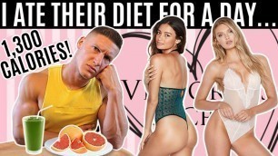 'Bodybuilder tries the Victoria\'s Secret model DIET & WORKOUT for a day...'