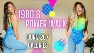 '1980s Power Walk! FUN 80s Aerobics Workout for Weight Loss! || 2021 Aerobics Workout
