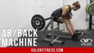 'Valor Fitness DE-5, Ab / Back Machine'