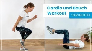 '10 Minuten Bauch Cardio Workout ➡️ Bauchmuskeln trainieren & Kalorien verbrennen!'