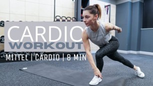 'Cardio Workout ohne Pause // Ausdauertraining // Cardiotraining // 8 Min.'