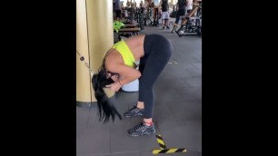 'ileana d\'cruz hot sexy model gym workout boobs'