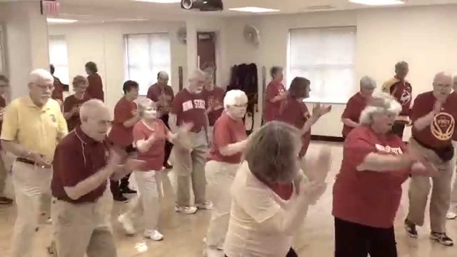 'Senior Fitness Class at the Lifetime Fitness Center'