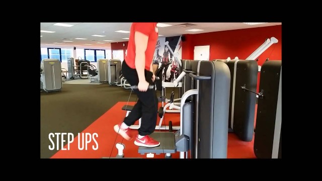 'Cheap Gym Bracknell | Kinesis Step/Squat Station exercises'