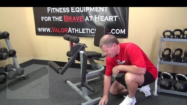 'Valor Fitness CC-4 Leg Extension / Leg Curl Machine Video 1 of 2'