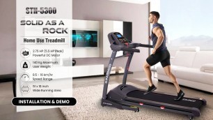 'Sparnod Fitness STH-5300 (5.5 HP Peak) Sturdy Treadmill with Auto Incline - Installation & Demo'