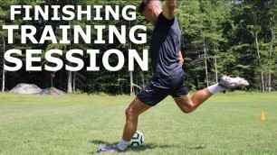 'Full Finishing Training Session | Drills To Improve Attacking Movement and Clinical Finishing'